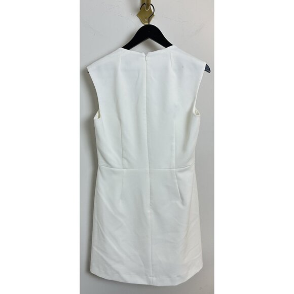FRENCH CONNECTION Ruth Whisper A-Line Dress in Summer White Size US 12 - Picture 8 of 14